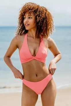 Cupshe Iris Halter Bikini 9 Cupshe Iris Halter Bikini -Deals Cupshe Store ASF0033RP