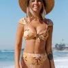 Cupshe Alissa Floral Knot Front Bikini
