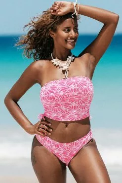 Cupshe Abigayle Jacquard Drawstring Side Halter Tankini 8 Cupshe Abigayle Jacquard Drawstring Side Halter Tankini -Deals Cupshe Store ASF0318EA 3