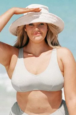 Cupshe Madisen V-neck Cut Out Tie Plus Size Bikini Top