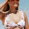 Cupshe Kari Floral Plus Size Bikini Top