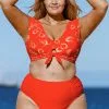 Cupshe Sweet Cherries Midkini and High Waist Plus Size Bikini Set