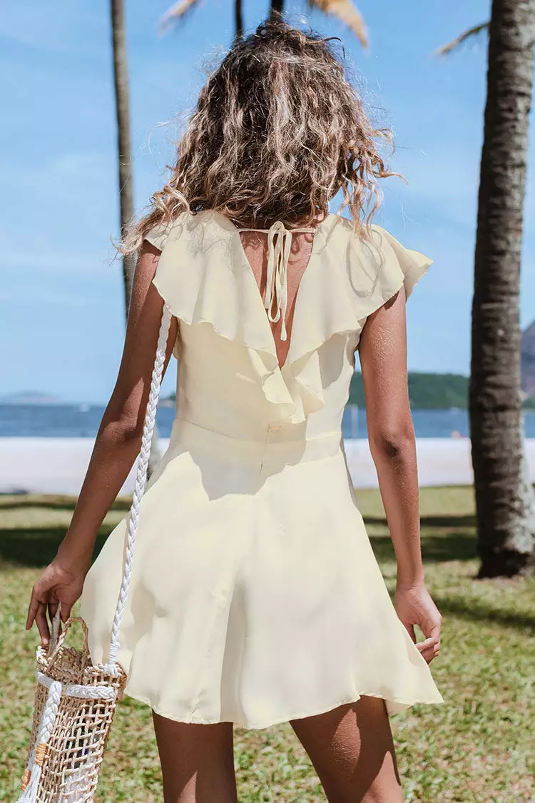 Cupshe Raelynn V-neck Ruffle Mini Dress 2 Cupshe Raelynn V-neck Ruffle Mini Dress - Image 2