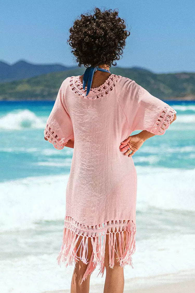 Cupshe Flamenco Front Open Tassel Crochet Kimono 2 Cupshe Flamenco Front Open Tassel Crochet Kimono - Image 2