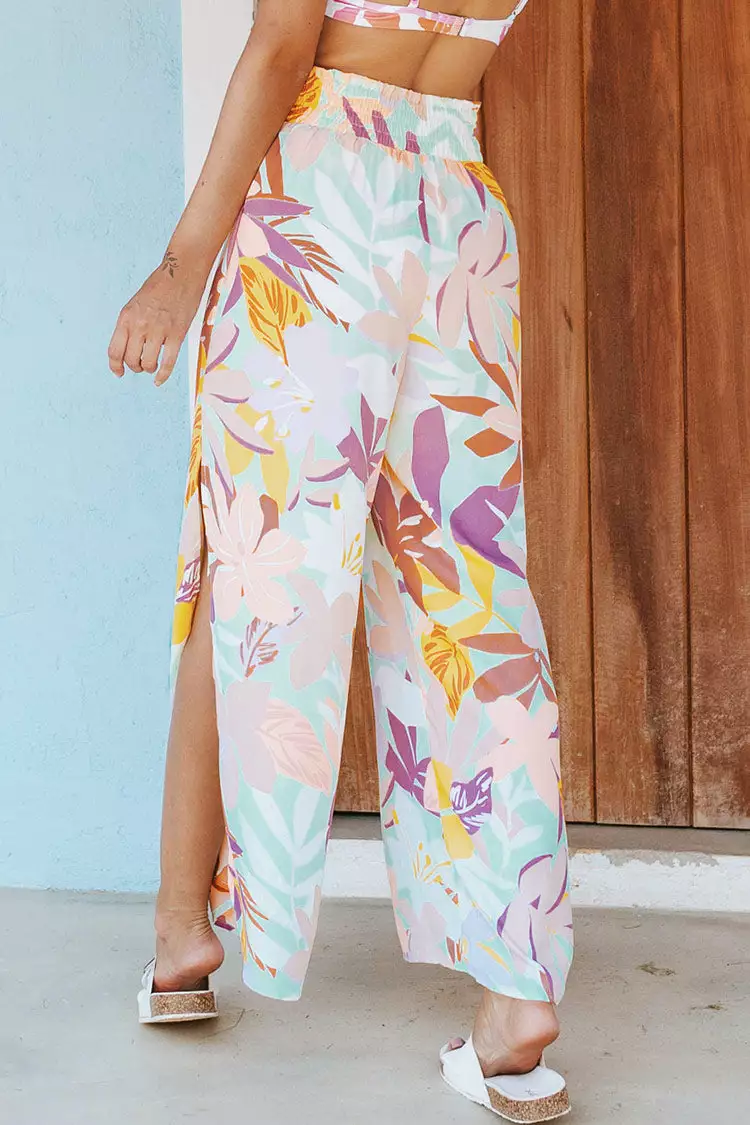 Cupshe Liliana Leafy Elastic Waisted Pants 2 Cupshe Liliana Leafy Elastic Waisted Pants - Image 2