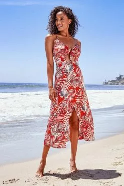 Cupshe Reagan Tropical Knotted Dress