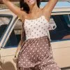 Cupshe Katy Polka Dot Ruffle Slip Dress