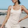 Cupshe Jenny Boho Scoop Crochet Romper