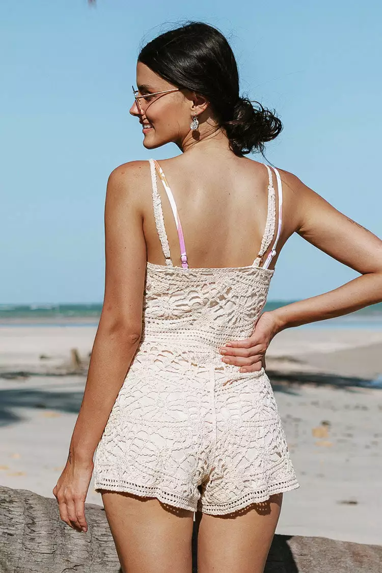 Cupshe Jenny Boho Scoop Crochet Romper 2 Cupshe Jenny Boho Scoop Crochet Romper - Image 2