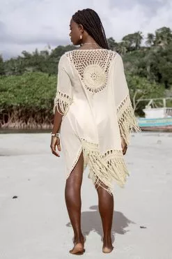 Cupshe Anne Crochet Fringe Hem Kimono 8 Cupshe Anne Crochet Fringe Hem Kimono -Deals Cupshe Store FSM0039AA 1