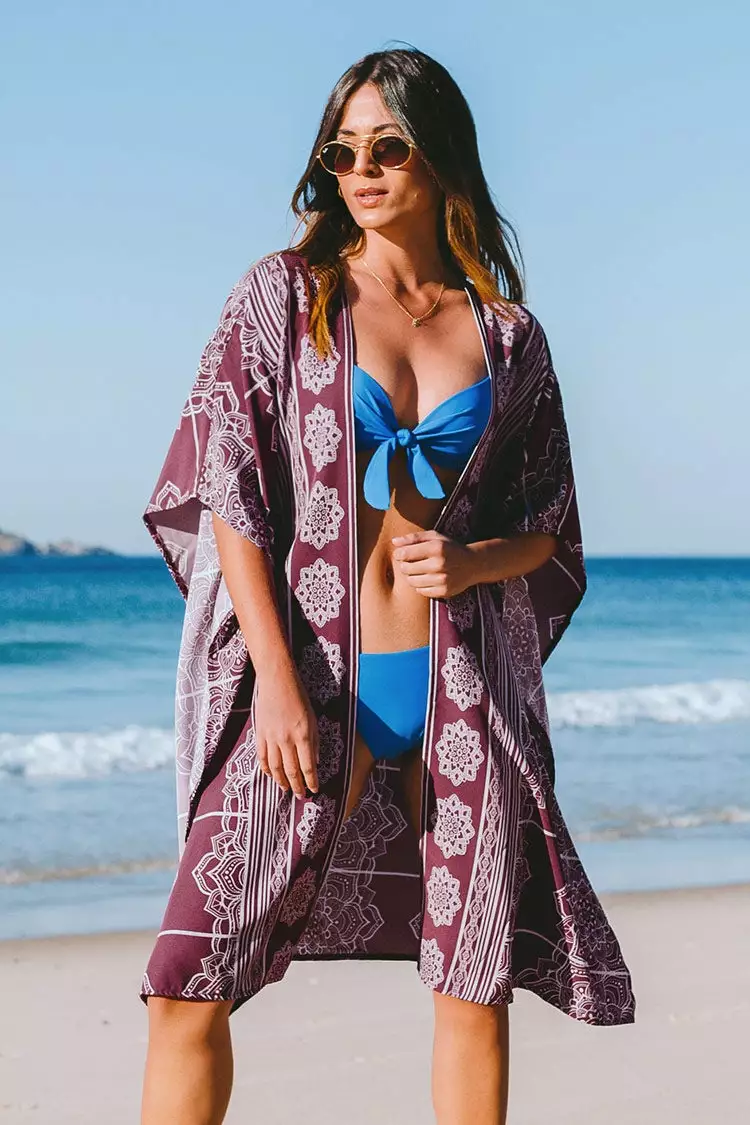 Cupshe Paulina Geo Print Split Kimono 1 Cupshe Paulina Geo Print Split Kimono