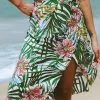 Cupshe Aliza Floral Tie Front Beach Skirt