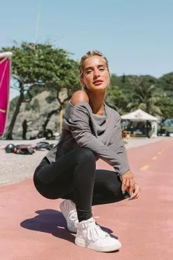 Cupshe Slate Pull Over Sweatshirt