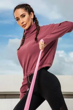 Cupshe Aloha High Neck Sweatshirt