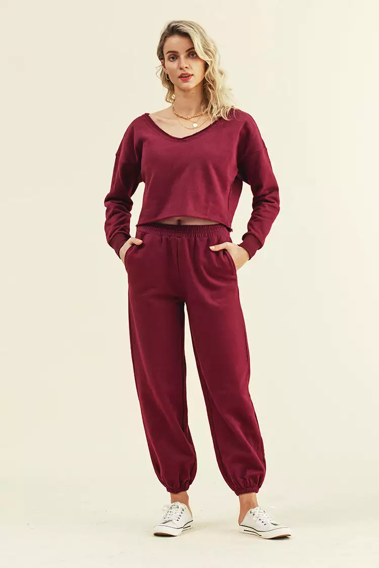 Cupshe Love Potion Off-shoulder Crop Long Sleeve Sweatshirt 3 Cupshe Love Potion Off-shoulder Crop Long Sleeve Sweatshirt - Image 3