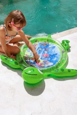 Cupshe Adventure Cartoon Turtle Water Pat Kids Pool Float Swimming Ring