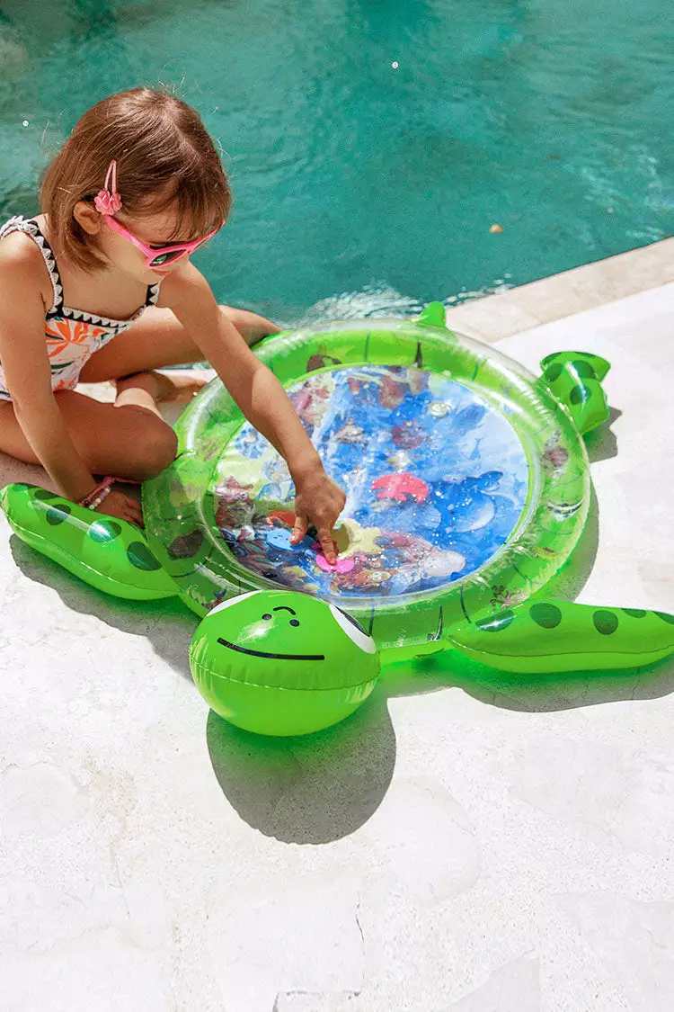 Cupshe Adventure Cartoon Turtle Water Pat Kids Pool Float Swimming Ring 1 Cupshe Adventure Cartoon Turtle Water Pat Kids Pool Float Swimming Ring