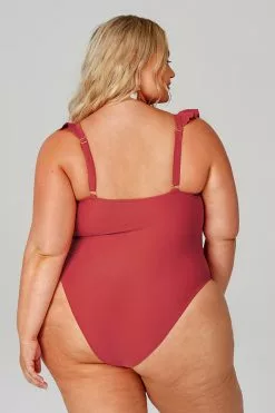 Cupshe Ruffle and Ruched Cutout Plus Size One Piece Swimsuit 7 Cupshe Ruffle and Ruched Cutout Plus Size One Piece Swimsuit -Deals Cupshe Store PC40020C 2