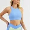 Cupshe Paradise Point Blue Criss Cross Sports Bra