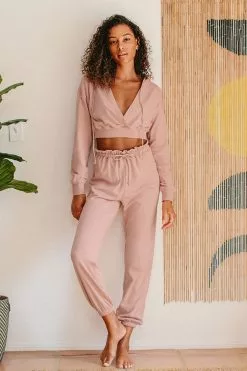 Cupshe Midtown Drawstring Waist Sweatpants