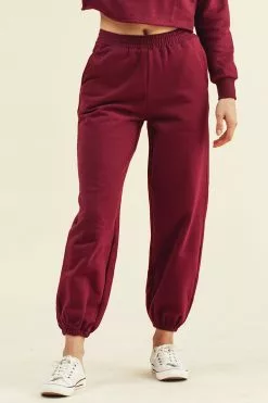 Cupshe Love Potion Elastic Waist Carrot Sweatpants