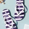 Cupshe Long Island Striped Flip Flops