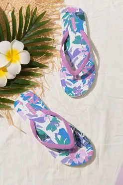 Cupshe Flowerburst Floral Flip Flops