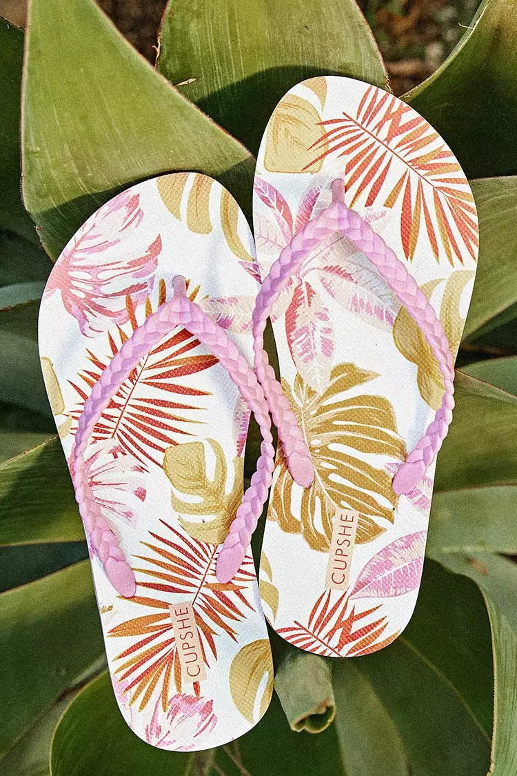 Cupshe Summer Tropical Flip Flops 2 Cupshe Summer Tropical Flip Flops - Image 2