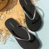 Cupshe Noire Minimalist Flip Flops