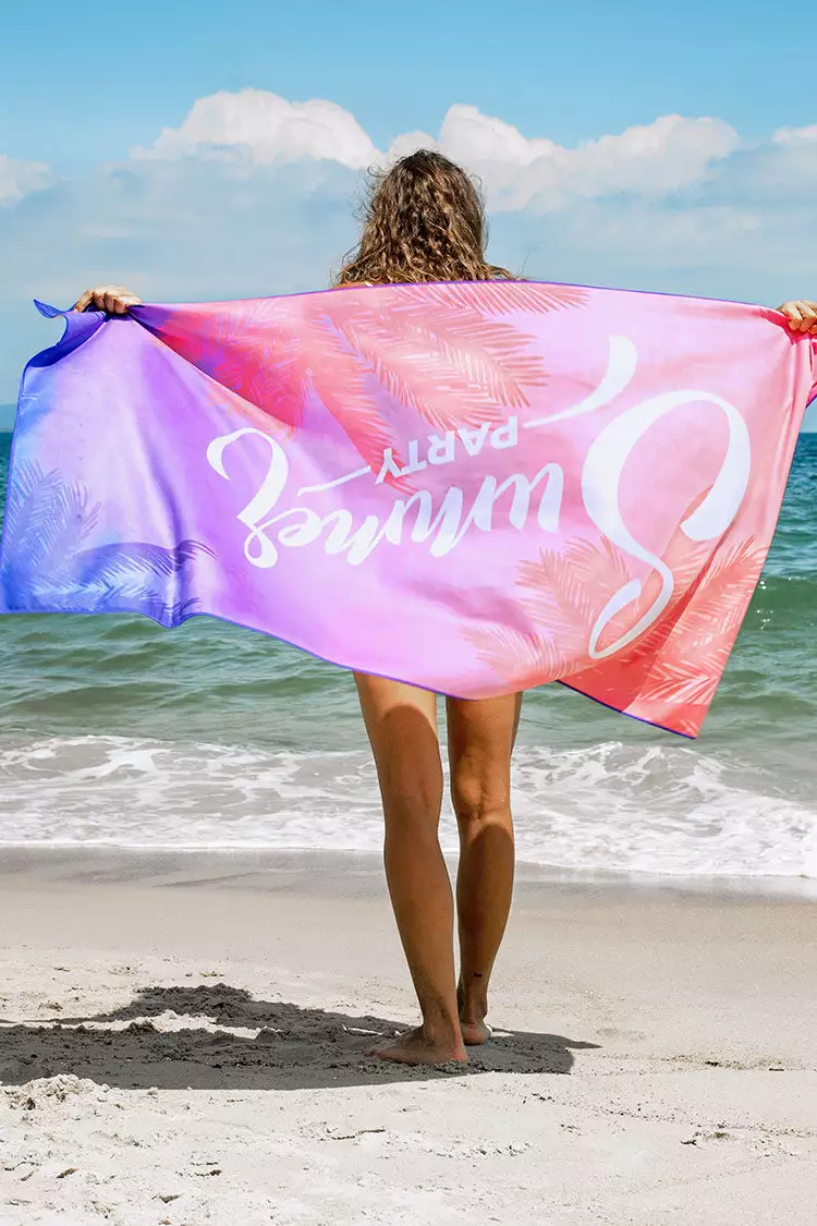 Cupshe Summer Forever Tropical And Letter Print Beach Blanket 1 Cupshe Summer Forever Tropical And Letter Print Beach Blanket